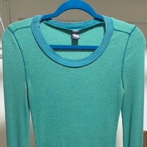 Rare Free People Waffle Shirt